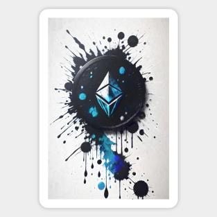 Ink Style Ethereum Magnet